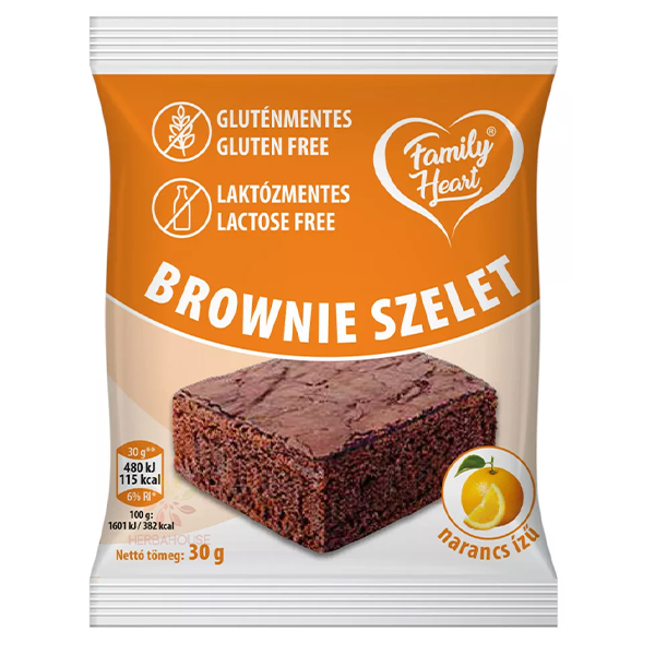 Prajitura Brownie cu Gust de Portocale fara Gluten 30g [1]