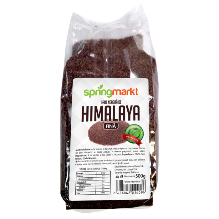 Sare neagra de Himalaya, fina, 500g, springmarkt [1]