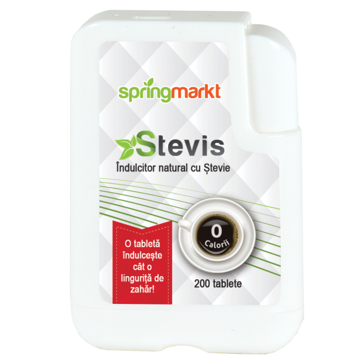 Stevis-Indulcitor natural cu stevie 200 tablete [1]