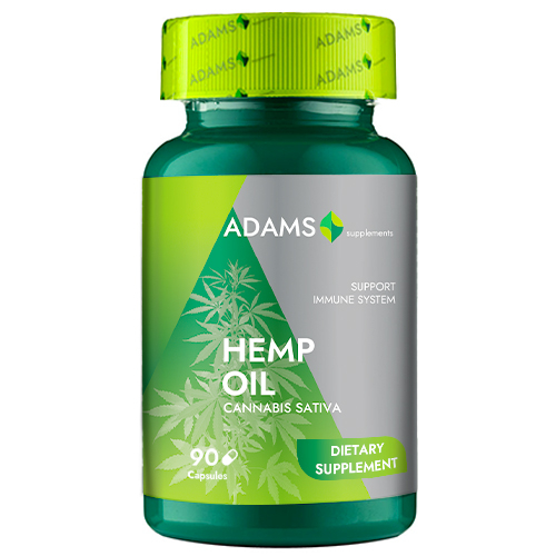 Ulei de Canepa 1000mg 90cps, Adams [1]