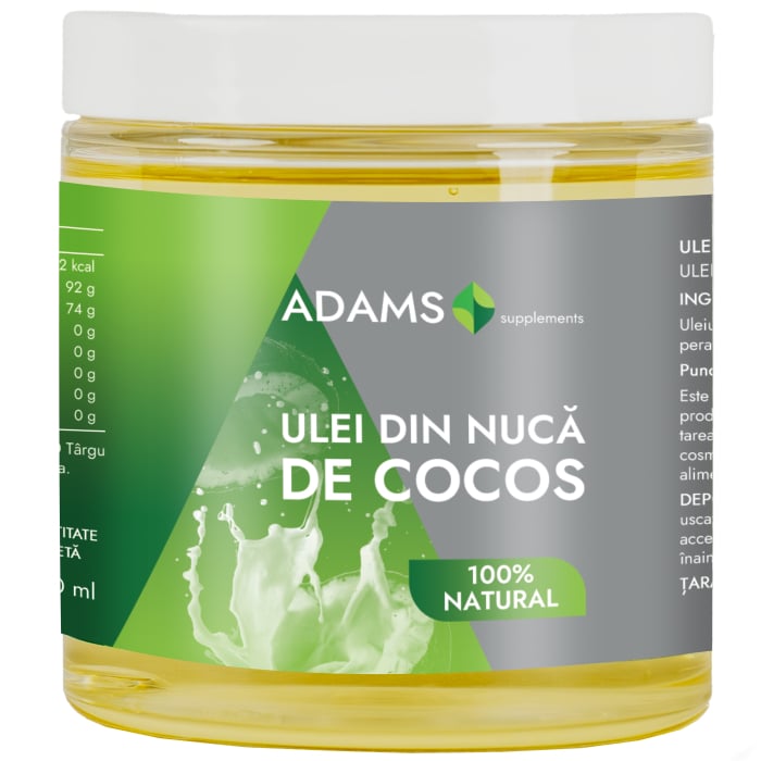 Ulei din nuca de Cocos 250ml, Adams Supplements [1]