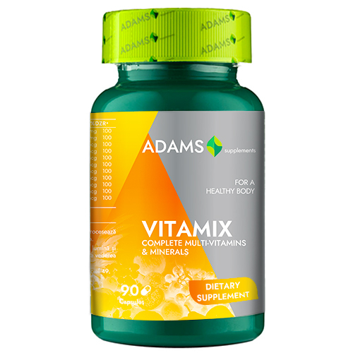 VitaMix, Multivitamine - Minerale, 90tab, Adams Supplements [1]