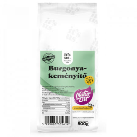 Ingrediente Desert si Panificatie - Amidon din Cartofi fara Gluten 500g Naturbit