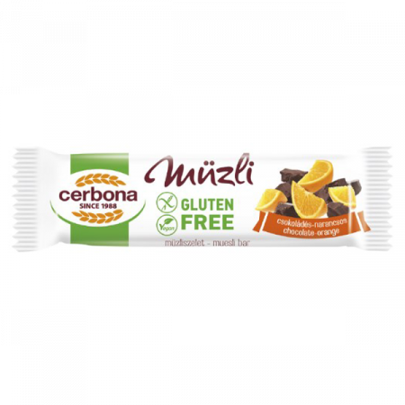 Cereale si Pseudocereale - Baton Cereale fara Gluten cu Ciocolata si Portocale 35g