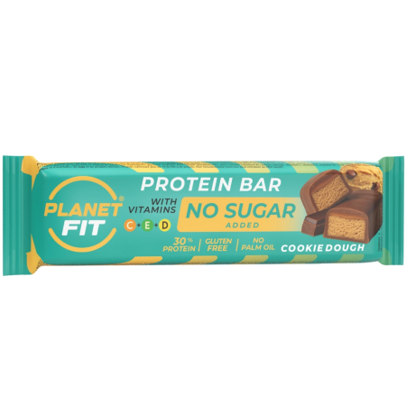 Batoane fara gluten - Baton proteic ​​cu vitamine, Cookie Dough, 40g, Brain Foods