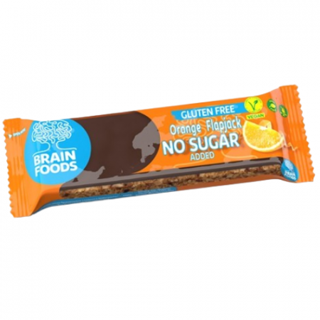Fara Zahar - Baton din Ovăz fără Gluten cu Portocale și Ciocolată 70g
