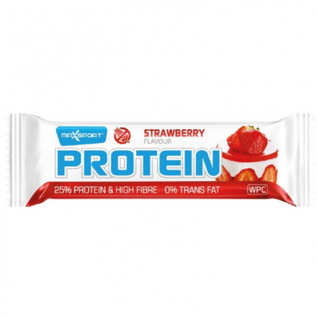 Dulciuri si Biscuiti - Baton Proteic cu Capsuni Fara Gluten 60g