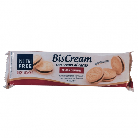 Fara Lactoza - Biscream - Biscuiți cu Cremă Cacao 125G