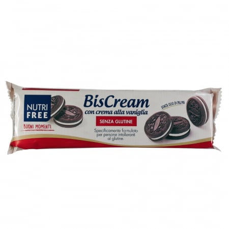 Fara Lactoza - Biscream - Biscuiți cu Cremă Vanilie 125G
