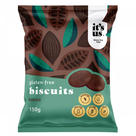 Dulciuri si Biscuiti - Biscuiti Fragezi fără Gluten cu Cacao 150g