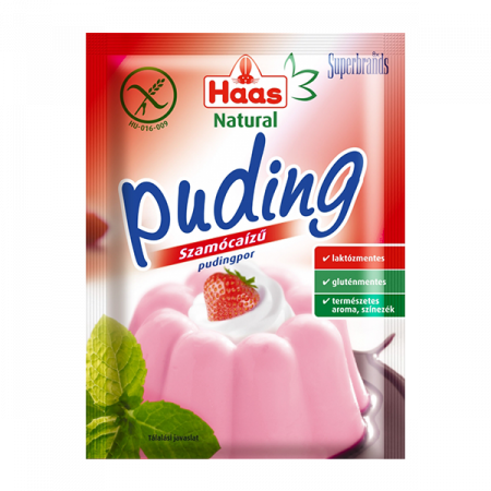 Ingrediente Desert si Panificatie - Budincă Fără Gluten cu gust de Căpșuni 40G