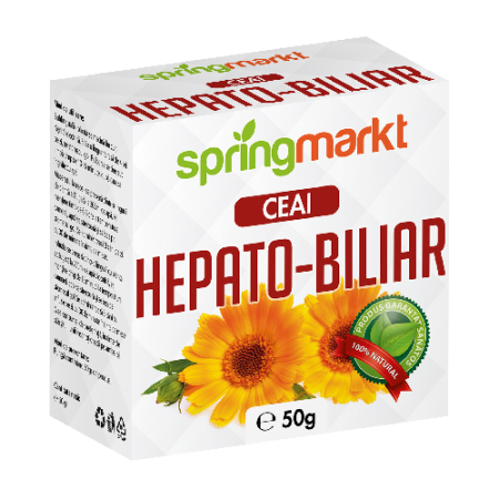 Ceaiuri și infuzii pentru detoxifiere - Ceai Hepato-Biliar, 50gr, springmarkt
