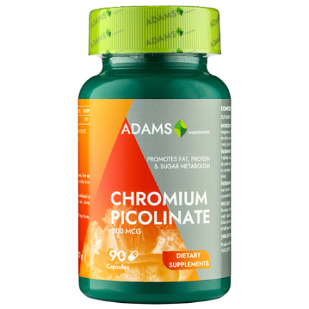 Alimente dietetice - Chromium Picolinate 200mcg, 90cps, Adams Supplements