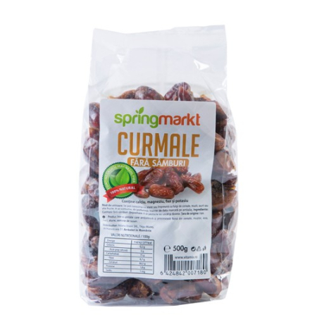 Alimente dietetice - Curmale fara samburi, 500g, springmarkt