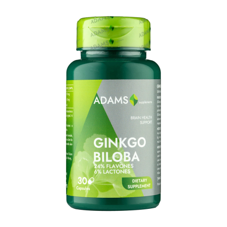 Suplimente - Ginkgo Biloba 24/6 30cps, Adams