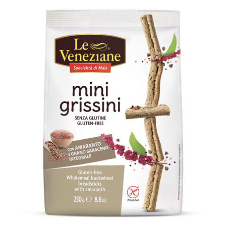 Vegan/de post - Mini Grissini fără gluten cu Amarant și Hrișcă 250G