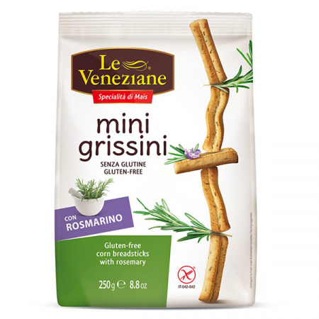 Vegan/de post - Mini Grissini fără Gluten cu Rozmarin 250G