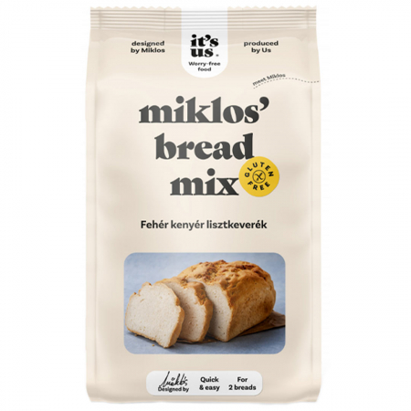 Fara Lactoza - Mix de Faina fara Gluten pentru Paine Alba Miklos' 1kg