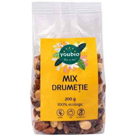 Nuci și semințe - Mix drumetie, organic, 200g, Youbio