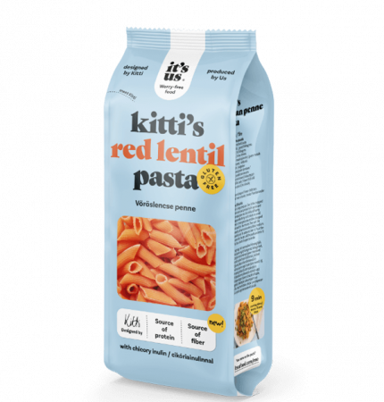 Paste Fainoase - Penne fara Gluten din Linte Rosie Kitti's 200g
