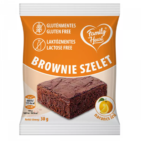 Produse de Panificatie - Prajitura Brownie cu Gust de Portocale fara Gluten 30g