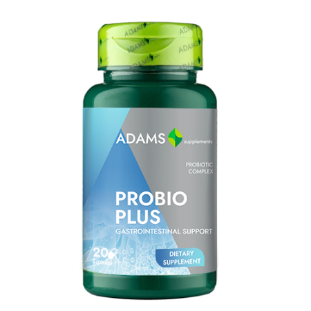 Produse pentru digestie & echilibru intestinal - Probioplus 20 cps, Adams Supplements