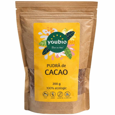Pudre nutritive - Pulbere cacao, organic, 200g, Youbio