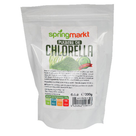 Alimente dietetice - Pulbere de Chlorella, 200g, Springmarkt