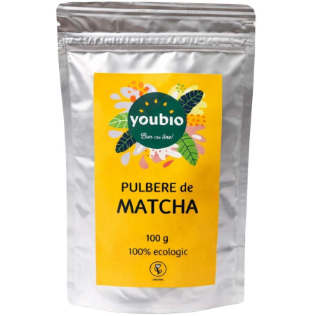 Pudre pentru băuturi instante - Pulbere de Matcha, organic, 50g, Youbio