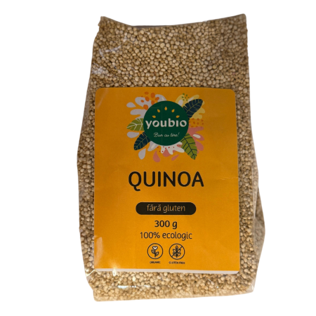 Alimente dietetice - Quinoa, fara gluten, organic, 300gr, youbio