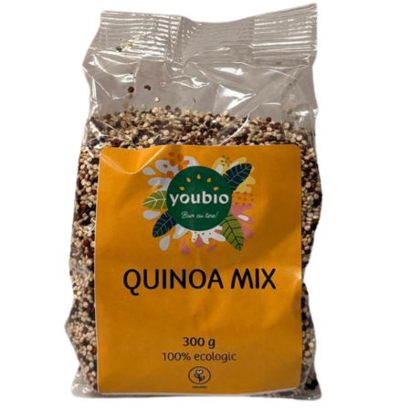 Leguminoase și pseudocereale - Quinoa mix, organic, 300gr, youbio