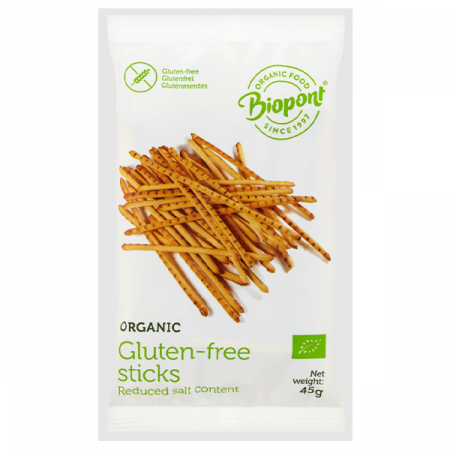 Vegan/de post - Sticks fara Gluten cu Continut Redus de Sare 45g