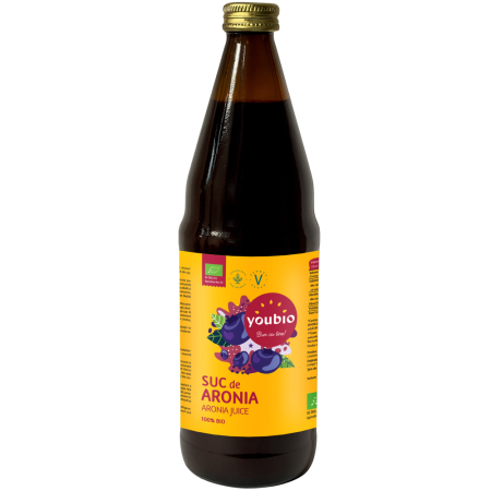 ALIMENTE F?R? GLUTEN - Suc de Aronia 100% BIO, 750ml, Youbio