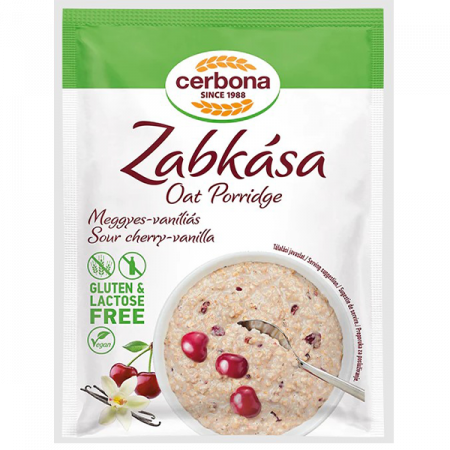 Cereale si Pseudocereale - Terci de Ovaz fara Gluten cu Visine si Vanilie 50g