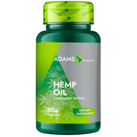 Suplimente - Ulei de Canepa 1000mg 30cps, Adams
