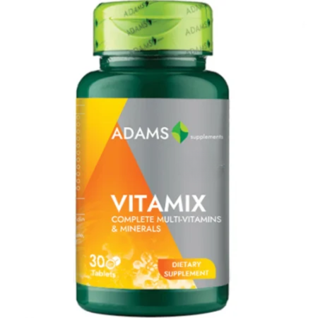 Suplimente - VitaMix, Multivitamine - Minerale, 30tab, Adams Supplements