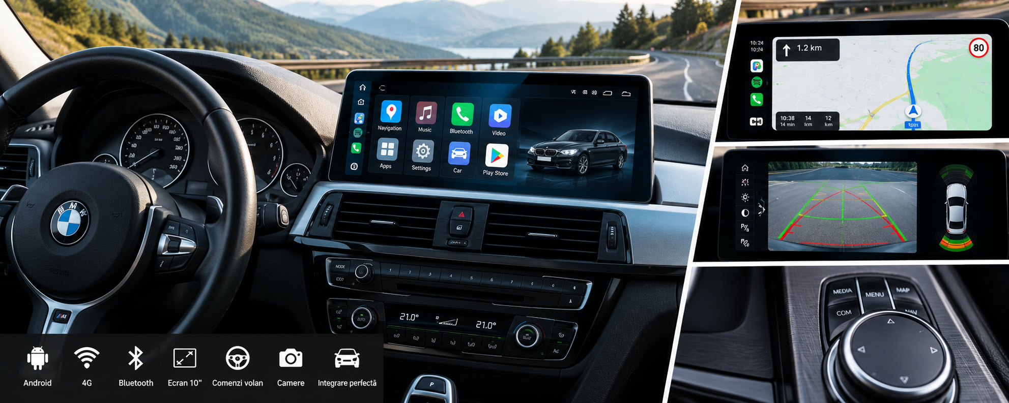 Navigație Android pentru BMW Seria 3 F30: funcții și compatibilitate