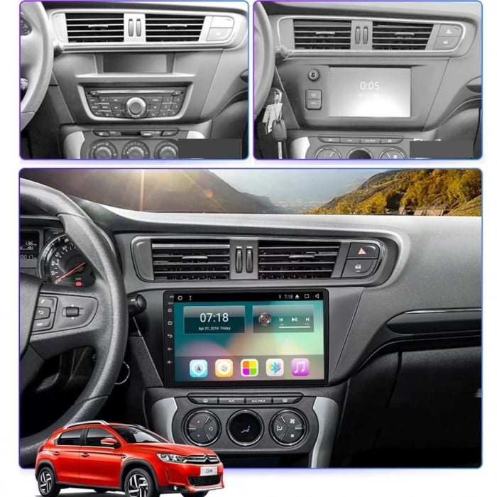 Navigatie Citroen C3-XR ( 2010 - 2015 ) , Android 14, 2GB RAM si 32GB ROM, Display IPS 9 inch, Camera Marsarier, Internet, Aplicatii, Wi Fi, Usb, Bluetooth [2]