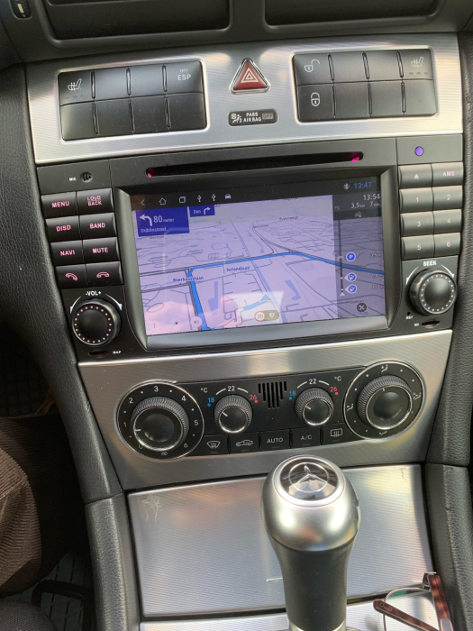 Navigatie Mercedes C Class W203 CLK W209, 4 GB RAM si 64 GB ROM, Slot Sim 4G, Procesor Octa Core, Carplay, Sunet DSP, Android, Aplicatii, Usb, Wi Fi, Bluetooth [5]