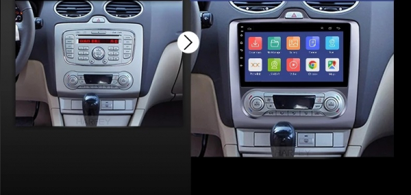 Navigatie Ford Focus ( 2004 - 2011 ) , Android , Clima Automata , Display 9 inch , 2GB RAM +32 GB ROM , Internet , 4G , Aplicatii , Waze , Wi Fi , Usb , Bluetooth , Mirrorlink [2]