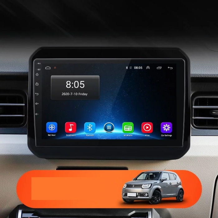 Navigatie Suzuki Ignis ( 2016 - 2020 ) , Android , Display 9 inch , 2GB RAM +32 GB ROM , Internet , 4G , Aplicatii , Waze , Wi Fi , Usb , Bluetooth , Mirrorlink [3]
