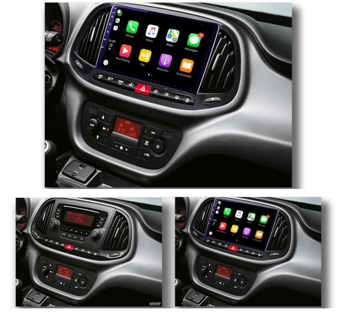 Navigatie Fiat Doblo ( 2015 - 2020 ) Android 14, 2GB RAM si 32GB ROM, Display IPS 9 inch, Camera Marsarier, Internet, Aplicatii, Wi Fi, Usb, Bluetooth [2]