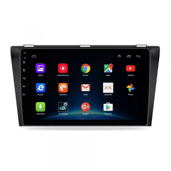 Navigatie Mazda 3 ( 2003 - 2010 ) , Android 14, 2GB RAM si 32GB ROM, Display IPS 9 inch, Camera Marsarier, Internet, Aplicatii, Wi Fi, Usb, Bluetooth [5]
