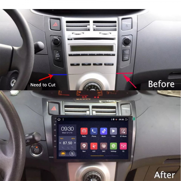 Navigatie Toyota Yaris ( 2005 - 2012 ) , Android 14, 2GB RAM si 32GB ROM, Display IPS 9 inch, Camera Marsarier, Internet, Aplicatii, Wi Fi, Usb, Bluetooth [2]