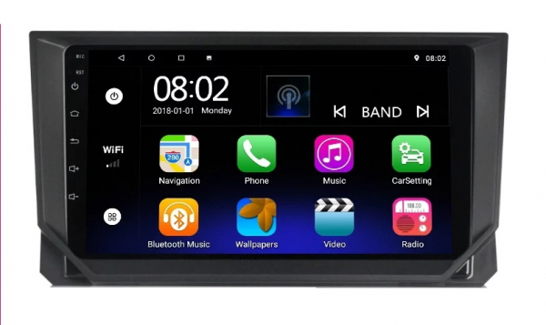 Navigatie Seat Ibiza ( 2017 - 2020 ) , Android , Display 9 inch , 2GB RAM +32 GB ROM , Internet , 4G , Aplicatii , Waze , Wi Fi , Usb , Bluetooth , Mirrorlink [4]