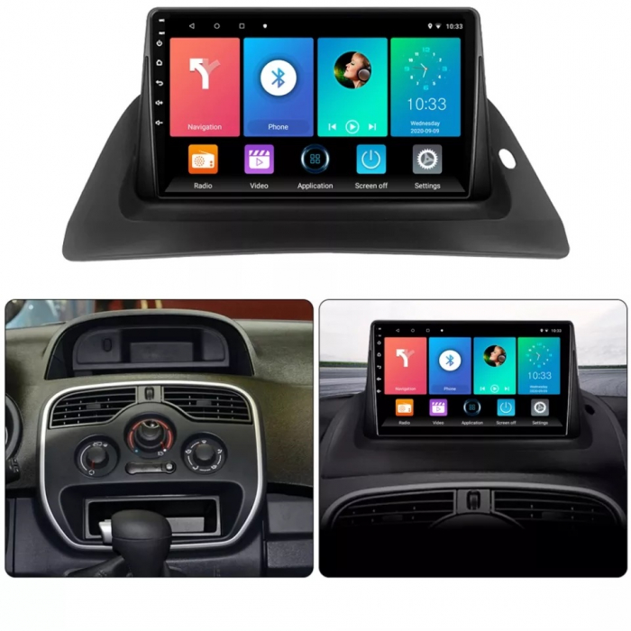 Navigatie Renault Kangoo ( 2015 - 2018 ) Android , 2 GB RAM si 32 GB ROM , Internet , 4G , Aplicatii , Waze , Wi Fi , Usb , Bluetooth [6]