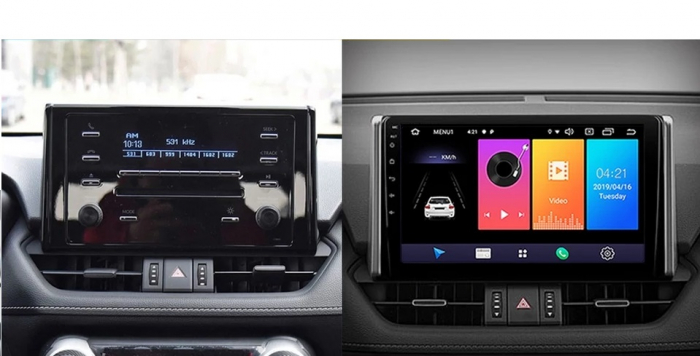 Navigatie Toyota Rav 4 ( 2018 - 2022 ) Android 14, 2GB RAM si 32GB ROM, Display IPS 9 inch, Camera Marsarier, Internet, Aplicatii, Wi Fi, Usb, Bluetooth [2]