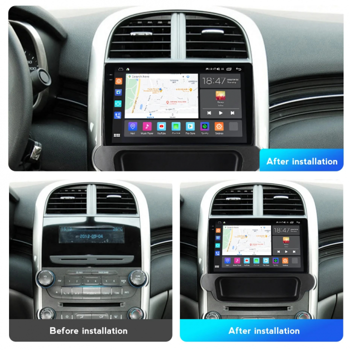 Navigatie Chevrolet Malibu 2012-2015v2 Rezolutie 2K , 8GB RAM+128GB ROM QLED [2]