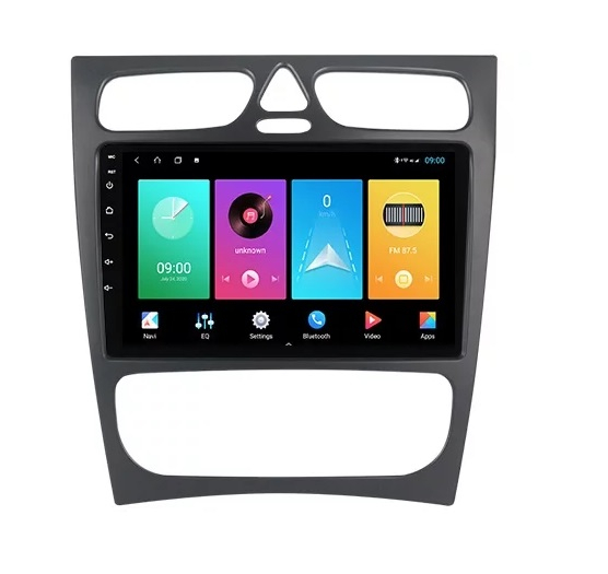 Navigatie Mercedes C Class W203 CLK W209 ( 2000 - 2005 ) Android 14, 2GB RAM si 32GB ROM, Display IPS 9 inch, Camera Marsarier, Internet, Aplicatii, Wi Fi, Usb, Bluetooth [2]