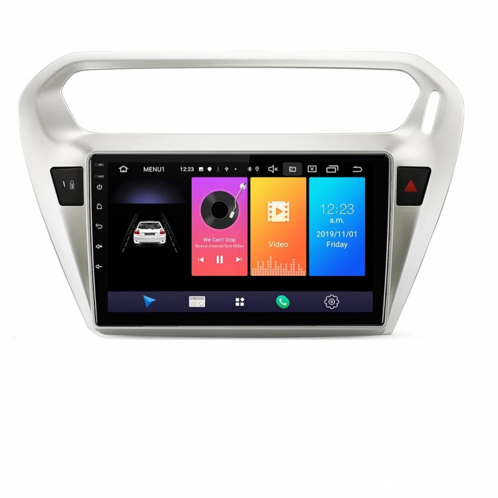 Navigatie Peugeot 301 Citroen C Elysee ( 2012 + ) , 4GB RAM si 64GB ROM, Ecran QLED 9 inch, Android 14, Procesor Octacore, Slot sim 4G, Sunet DSP, Wireless Carplay si Android Auto, Camera Marsarier [2]